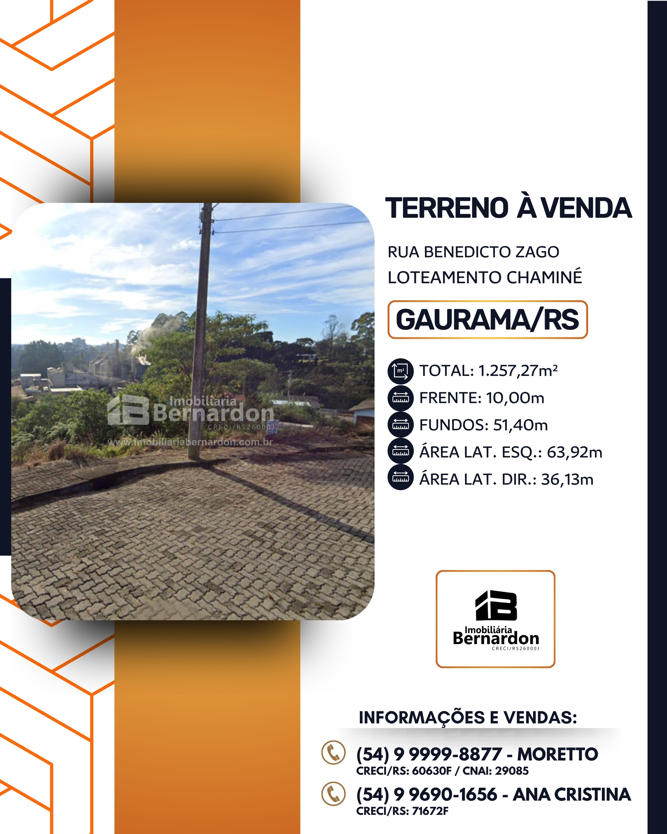 Imagem: Lote Urbano nº21, da quadra nº02 no Lot. Chaminé em Gaurama/RS.